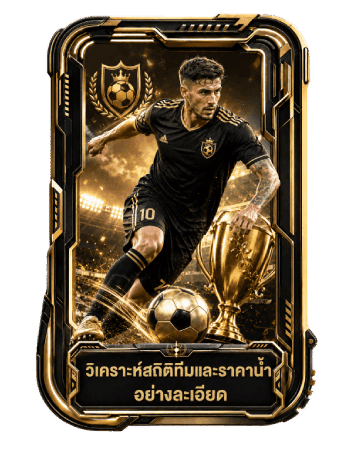 วิเคราะห์สถิติทีมและราคาน้ำ