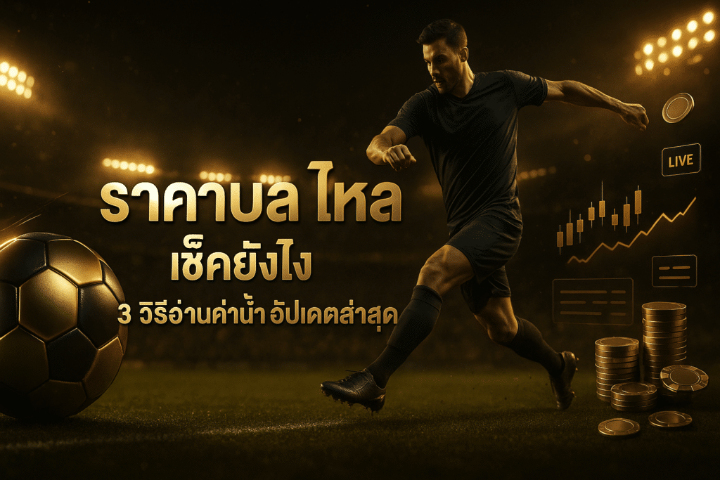 ราคาบอล ไหล เช็คยังไง